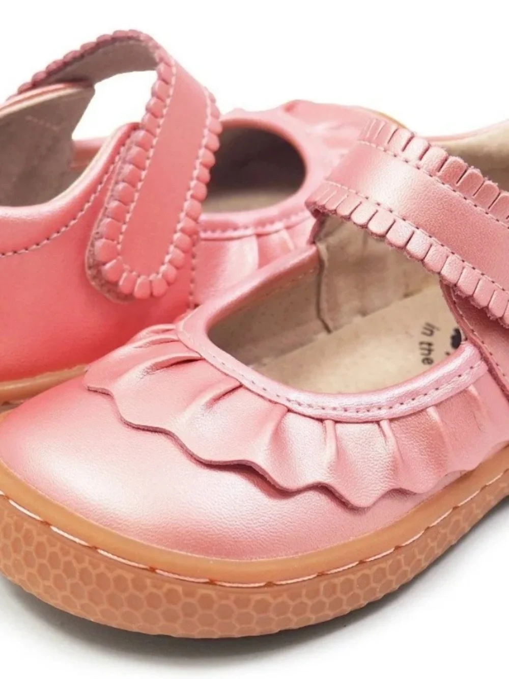 Livie & Luca Pink Ruche Mary Jane Shoes Sz 13 - Picture 1 of 5